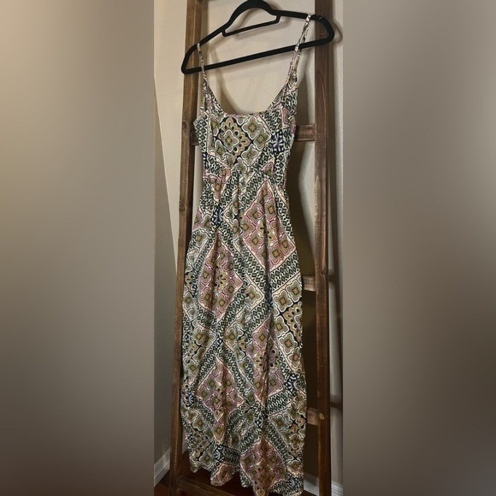 Runway Story Bohemian Style Spaghetti Strap Spring Floral Maxi dress Size XS/SM